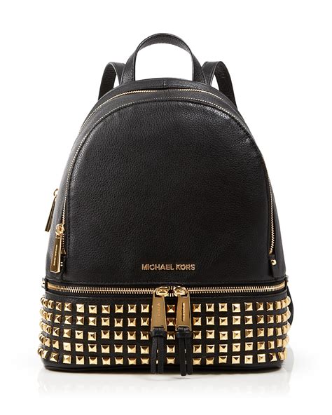 michael michael kors small rhea zip leather backpack|MICHAEL Michael Kors Rhea Zip Small Backpack .